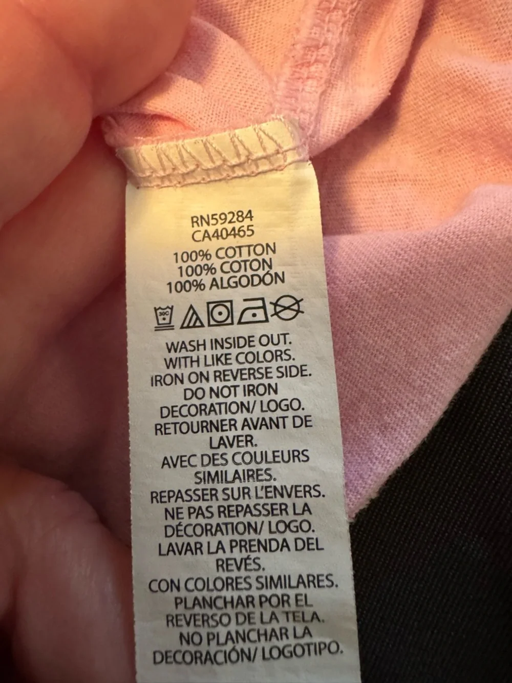 The Children's Place Girl's Pink Graphic Tee Valentine Heart Icons Sz 5/6